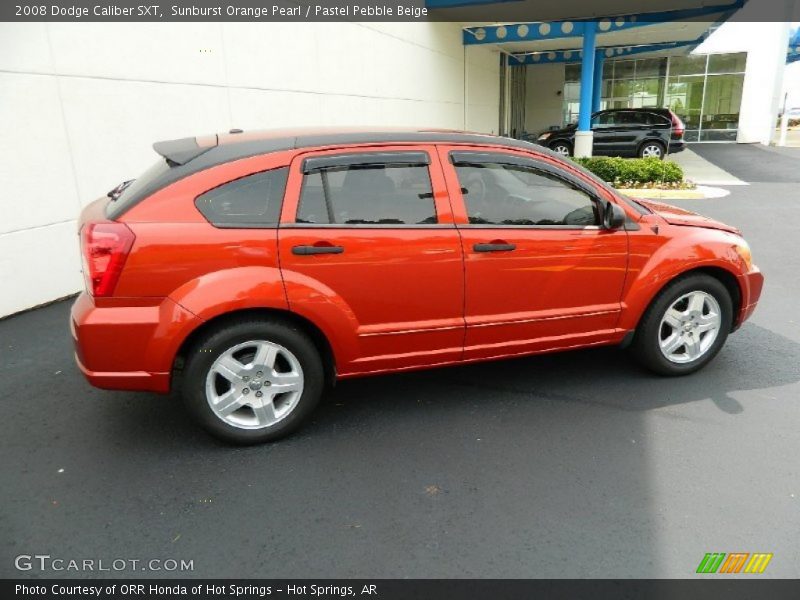 Sunburst Orange Pearl / Pastel Pebble Beige 2008 Dodge Caliber SXT