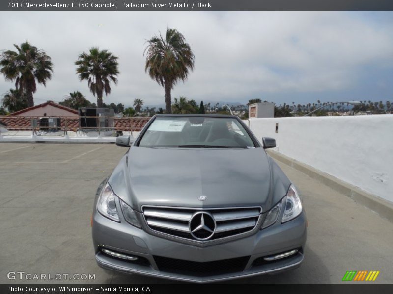 Palladium Silver Metallic / Black 2013 Mercedes-Benz E 350 Cabriolet