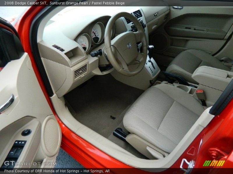 Sunburst Orange Pearl / Pastel Pebble Beige 2008 Dodge Caliber SXT