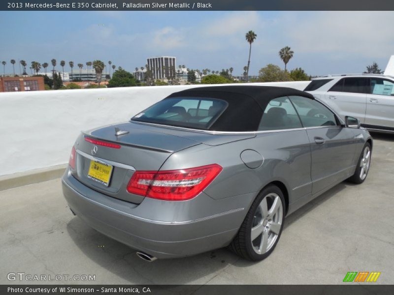 Palladium Silver Metallic / Black 2013 Mercedes-Benz E 350 Cabriolet