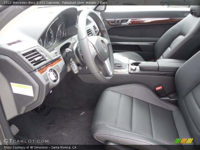 Palladium Silver Metallic / Black 2013 Mercedes-Benz E 350 Cabriolet