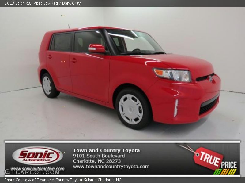 Absolutly Red / Dark Gray 2013 Scion xB