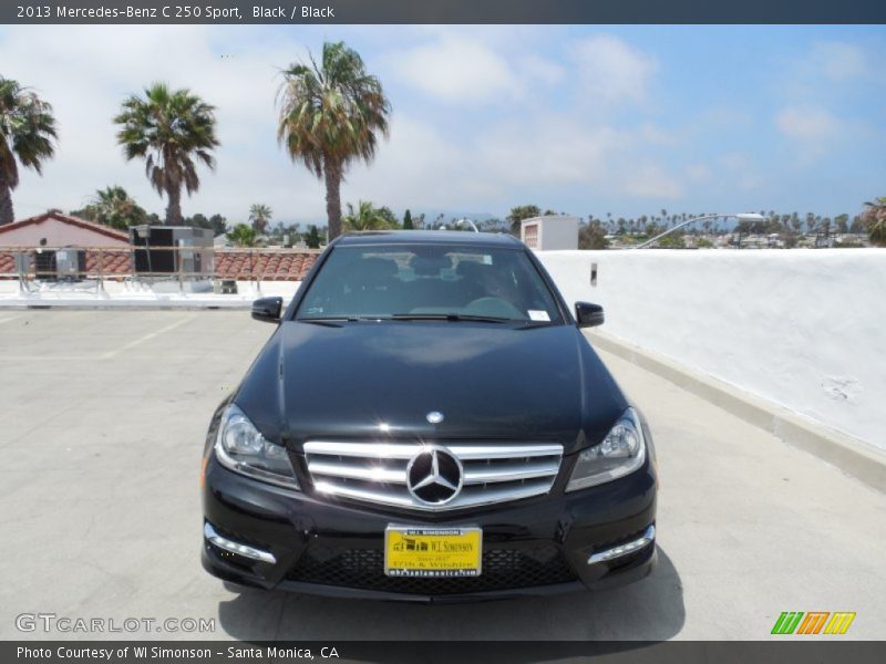 Black / Black 2013 Mercedes-Benz C 250 Sport