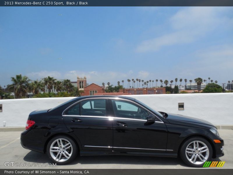 Black / Black 2013 Mercedes-Benz C 250 Sport