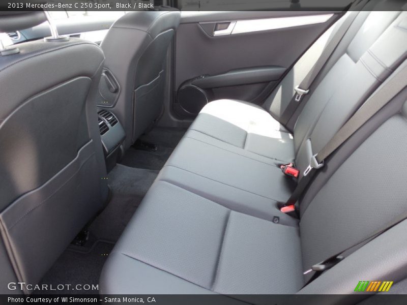 Black / Black 2013 Mercedes-Benz C 250 Sport