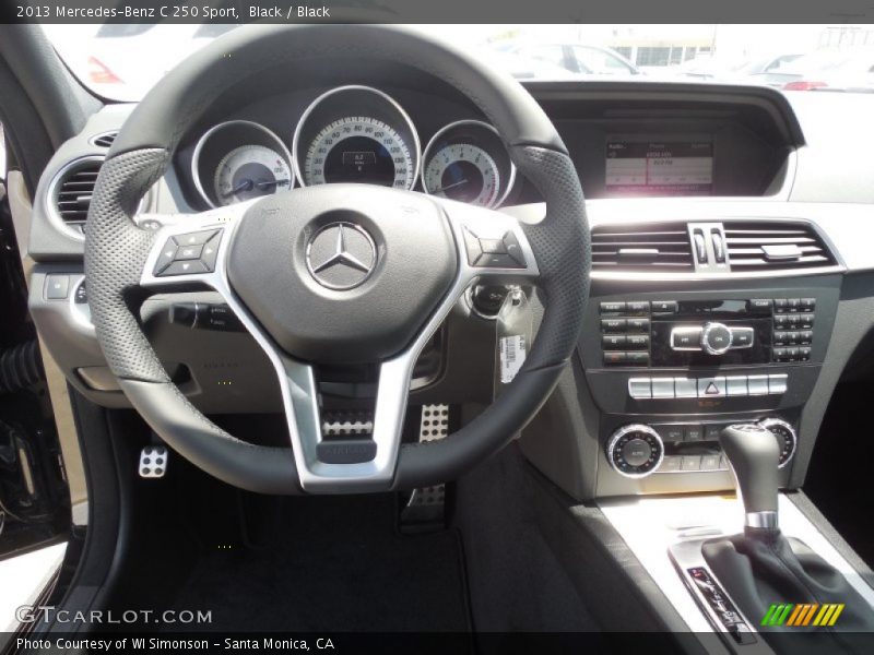 Black / Black 2013 Mercedes-Benz C 250 Sport
