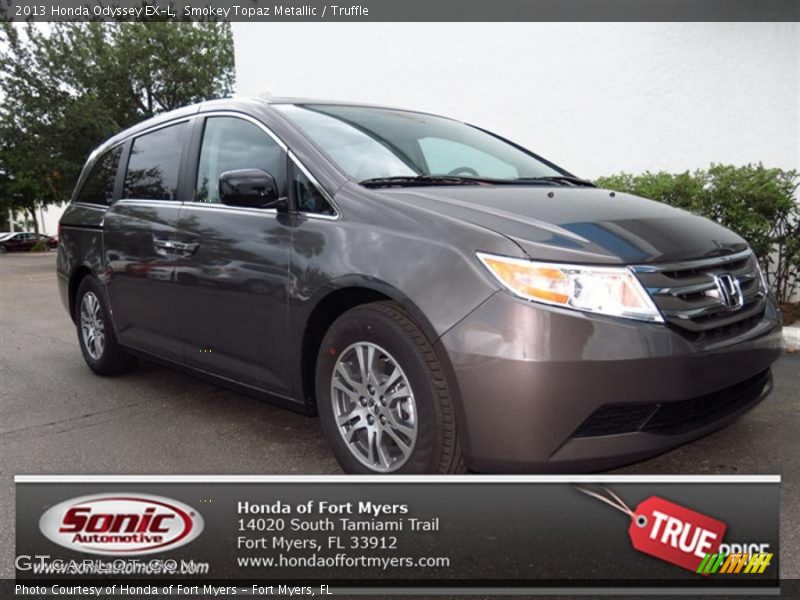 Smokey Topaz Metallic / Truffle 2013 Honda Odyssey EX-L