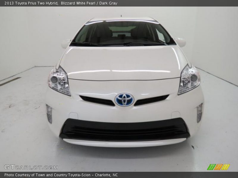 Blizzard White Pearl / Dark Gray 2013 Toyota Prius Two Hybrid