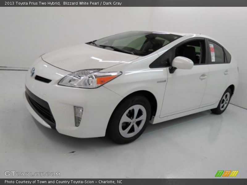 Blizzard White Pearl / Dark Gray 2013 Toyota Prius Two Hybrid
