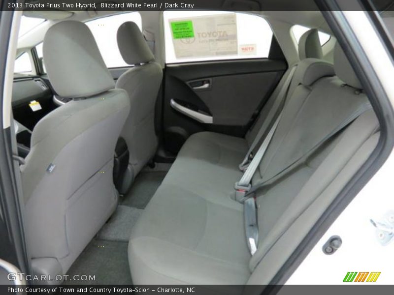 Blizzard White Pearl / Dark Gray 2013 Toyota Prius Two Hybrid