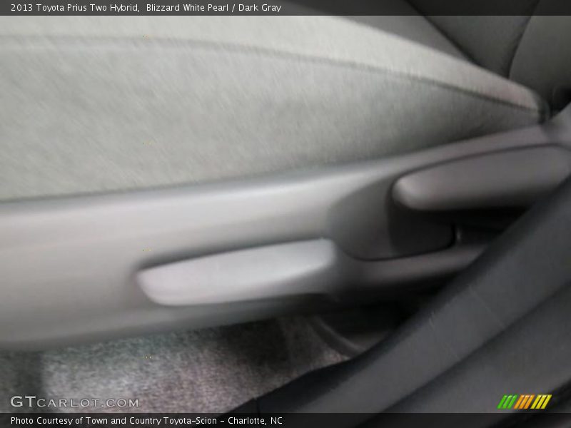Blizzard White Pearl / Dark Gray 2013 Toyota Prius Two Hybrid