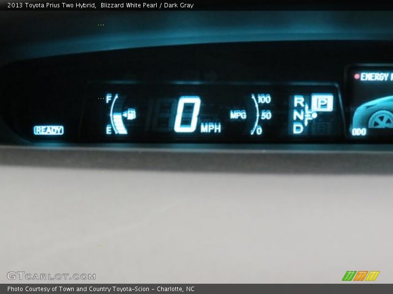 Blizzard White Pearl / Dark Gray 2013 Toyota Prius Two Hybrid