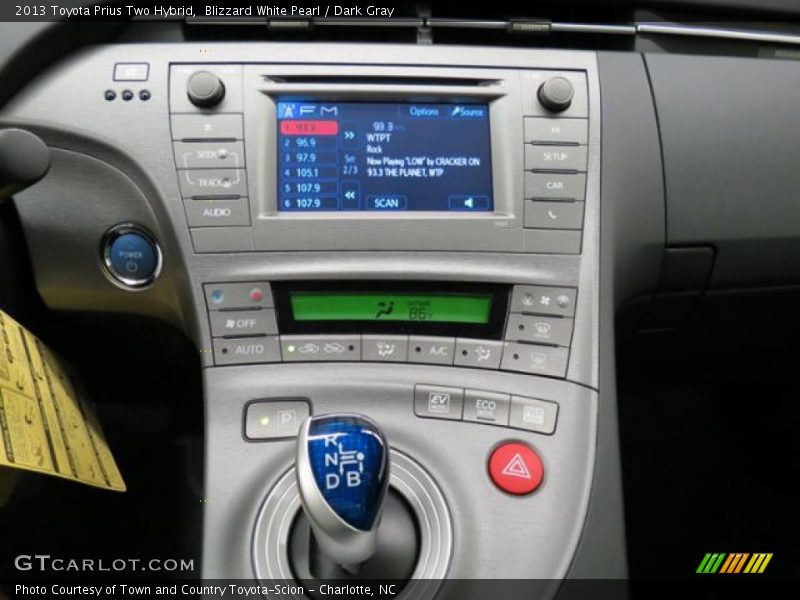 Blizzard White Pearl / Dark Gray 2013 Toyota Prius Two Hybrid
