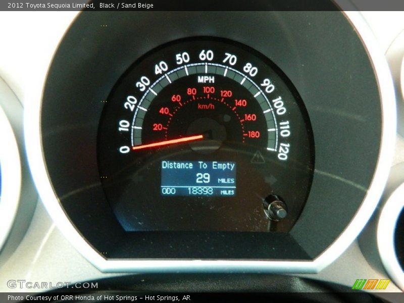  2012 Sequoia Limited Limited Gauges