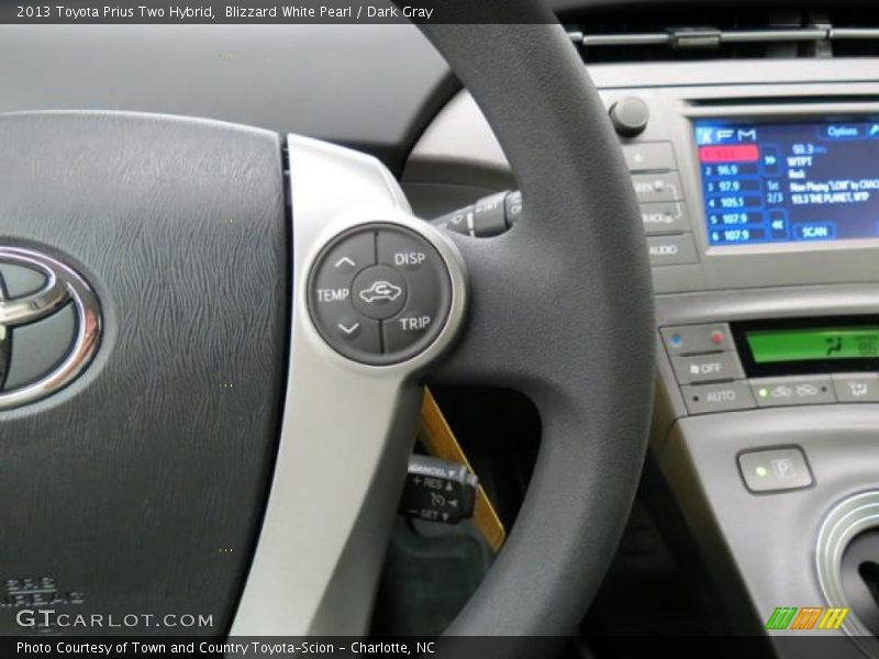 Blizzard White Pearl / Dark Gray 2013 Toyota Prius Two Hybrid