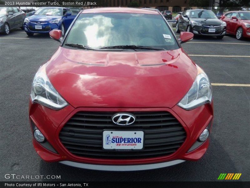 Boston Red / Black 2013 Hyundai Veloster Turbo