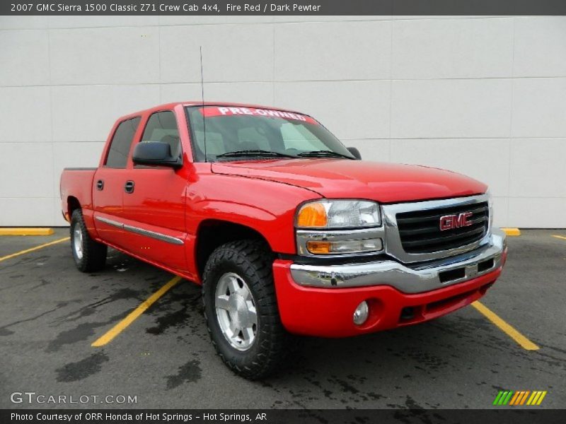 Fire Red / Dark Pewter 2007 GMC Sierra 1500 Classic Z71 Crew Cab 4x4