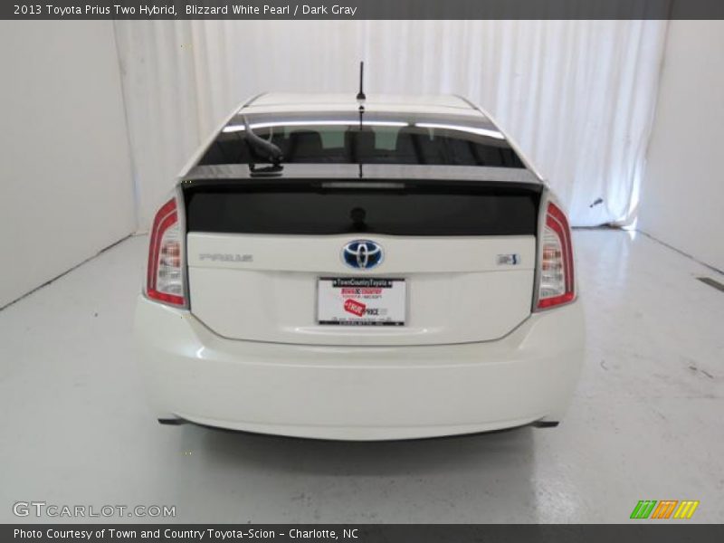Blizzard White Pearl / Dark Gray 2013 Toyota Prius Two Hybrid