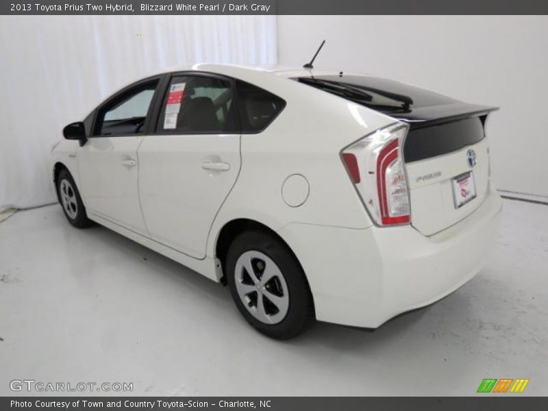 Blizzard White Pearl / Dark Gray 2013 Toyota Prius Two Hybrid
