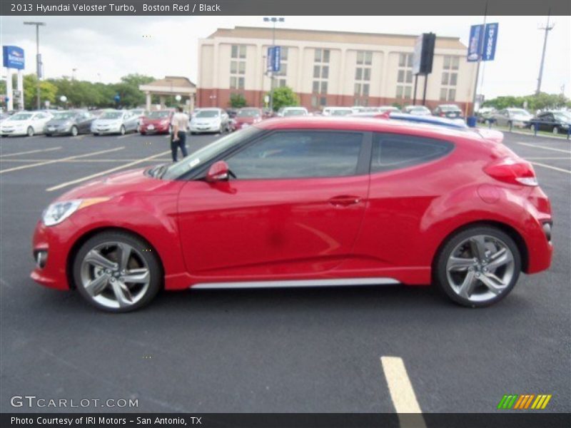 Boston Red / Black 2013 Hyundai Veloster Turbo