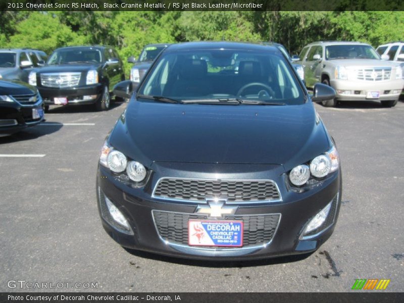 Black Granite Metallic / RS Jet Black Leather/Microfiber 2013 Chevrolet Sonic RS Hatch