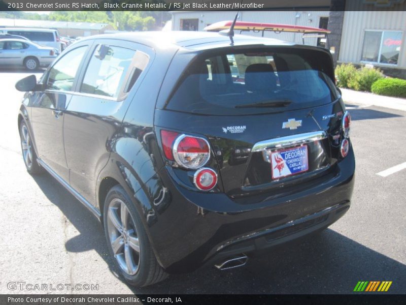 Black Granite Metallic / RS Jet Black Leather/Microfiber 2013 Chevrolet Sonic RS Hatch