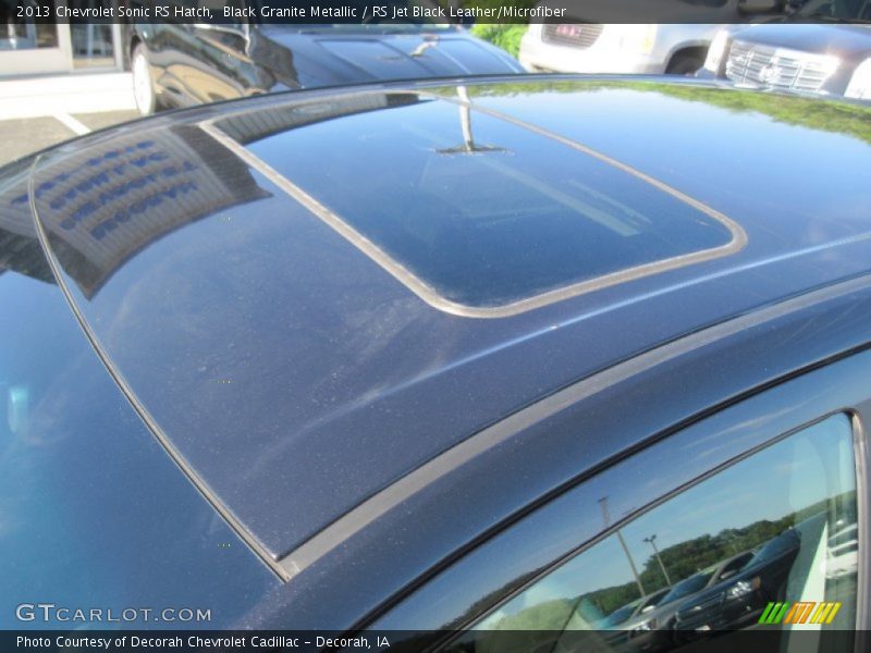 Black Granite Metallic / RS Jet Black Leather/Microfiber 2013 Chevrolet Sonic RS Hatch