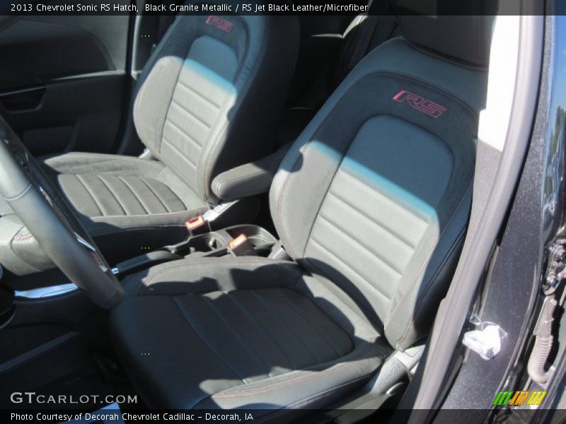 Black Granite Metallic / RS Jet Black Leather/Microfiber 2013 Chevrolet Sonic RS Hatch