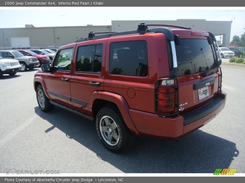 Inferno Red Pearl / Khaki 2006 Jeep Commander 4x4