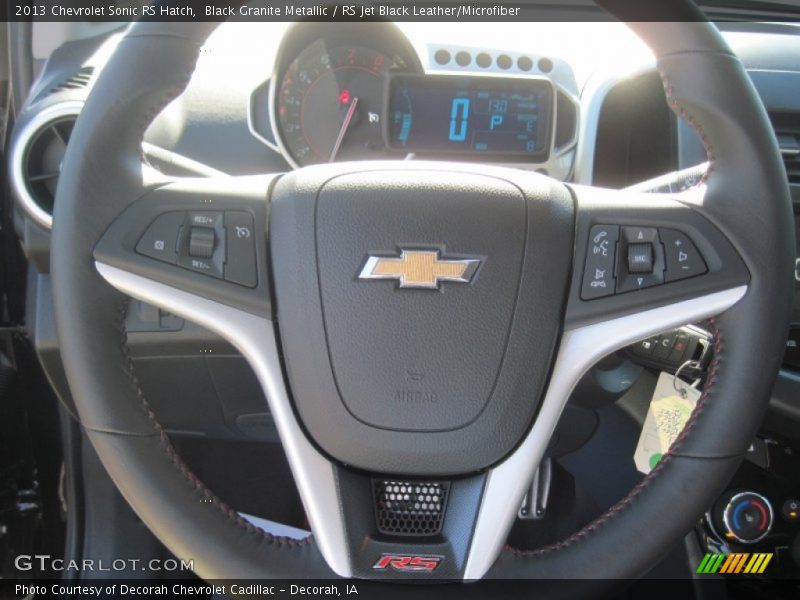 Black Granite Metallic / RS Jet Black Leather/Microfiber 2013 Chevrolet Sonic RS Hatch