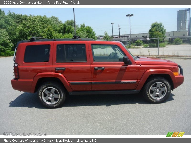 Inferno Red Pearl / Khaki 2006 Jeep Commander 4x4