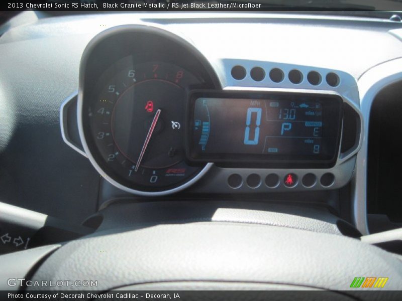 Black Granite Metallic / RS Jet Black Leather/Microfiber 2013 Chevrolet Sonic RS Hatch