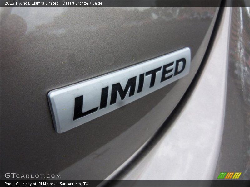 Desert Bronze / Beige 2013 Hyundai Elantra Limited