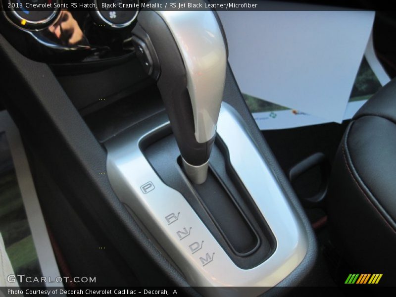 Black Granite Metallic / RS Jet Black Leather/Microfiber 2013 Chevrolet Sonic RS Hatch