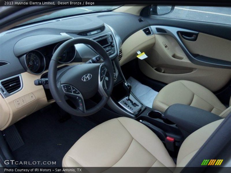 Desert Bronze / Beige 2013 Hyundai Elantra Limited