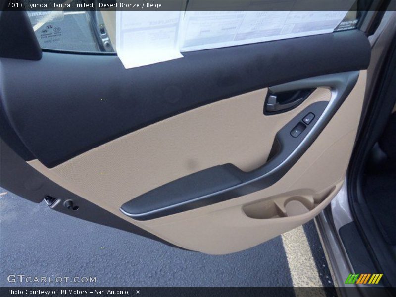 Desert Bronze / Beige 2013 Hyundai Elantra Limited