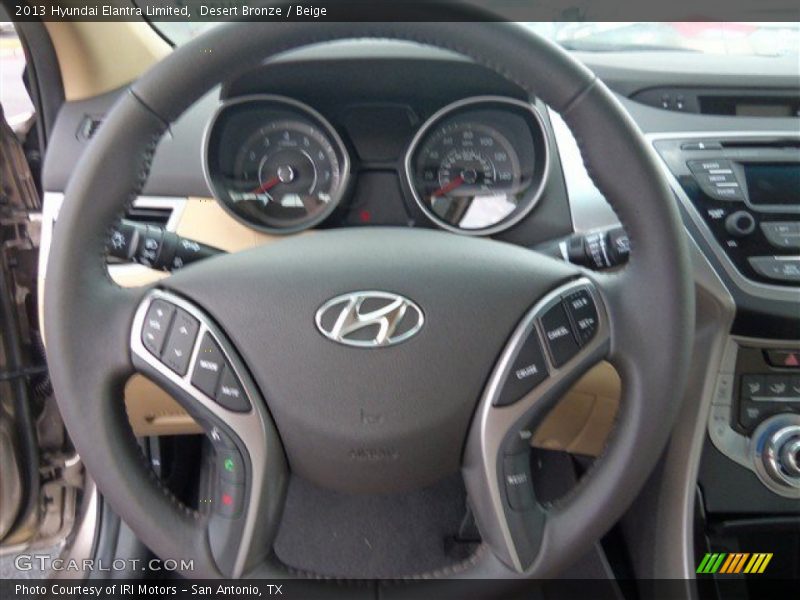 Desert Bronze / Beige 2013 Hyundai Elantra Limited