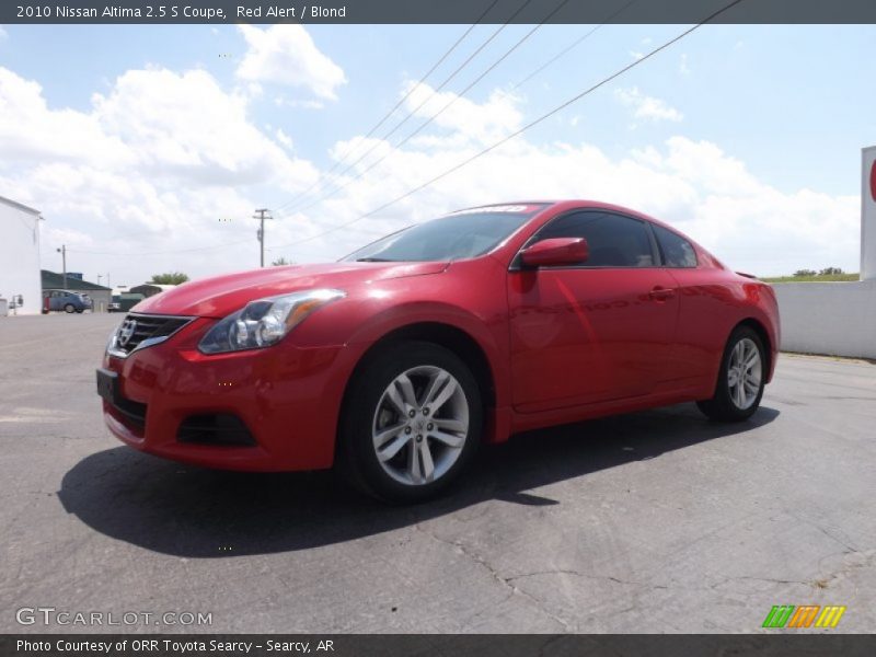 Red Alert / Blond 2010 Nissan Altima 2.5 S Coupe