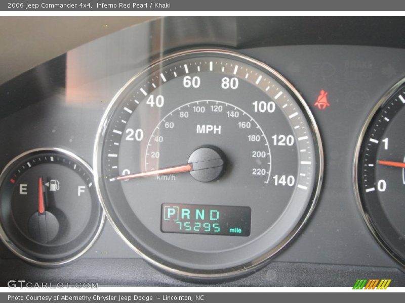 Inferno Red Pearl / Khaki 2006 Jeep Commander 4x4