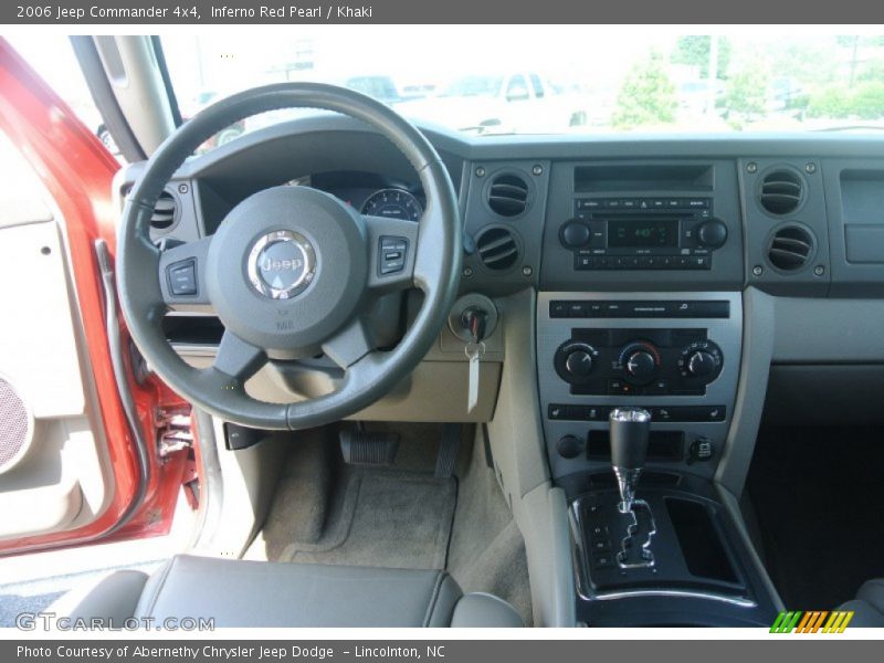 Inferno Red Pearl / Khaki 2006 Jeep Commander 4x4