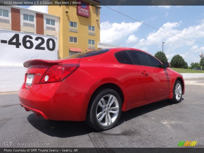 Red Alert / Blond 2010 Nissan Altima 2.5 S Coupe