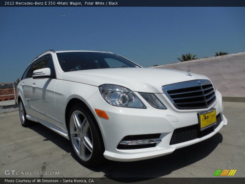 Polar White / Black 2013 Mercedes-Benz E 350 4Matic Wagon