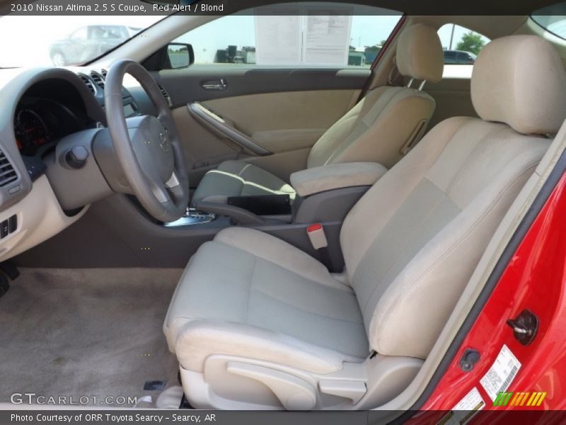 Red Alert / Blond 2010 Nissan Altima 2.5 S Coupe