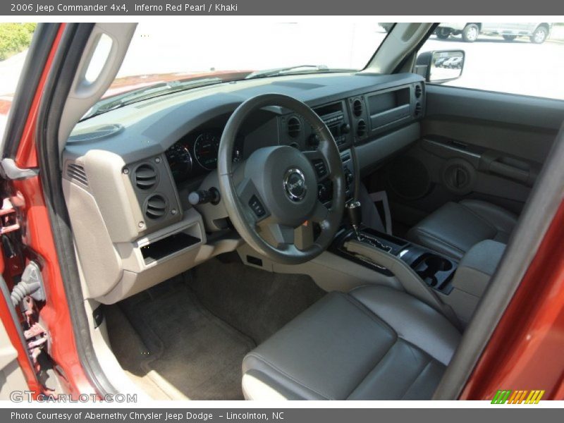 Inferno Red Pearl / Khaki 2006 Jeep Commander 4x4
