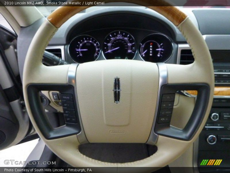 Smoke Stone Metallic / Light Camel 2010 Lincoln MKZ AWD