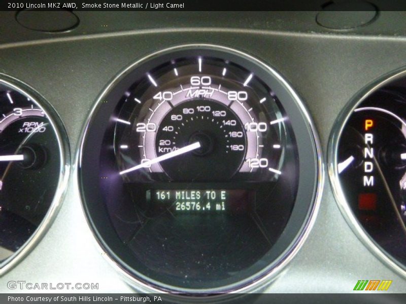 Smoke Stone Metallic / Light Camel 2010 Lincoln MKZ AWD