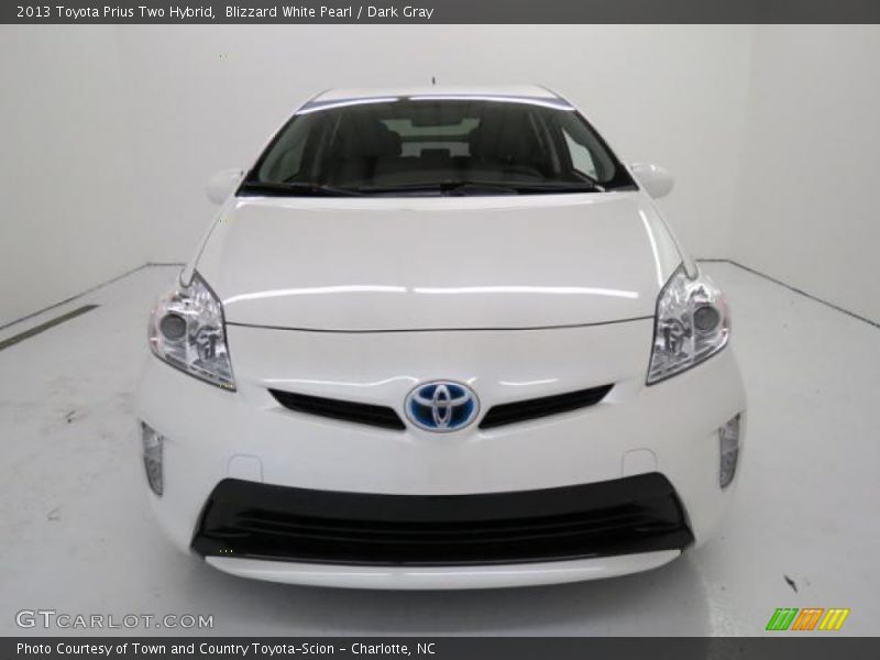 Blizzard White Pearl / Dark Gray 2013 Toyota Prius Two Hybrid