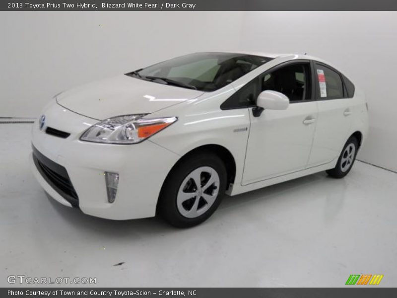 Blizzard White Pearl / Dark Gray 2013 Toyota Prius Two Hybrid