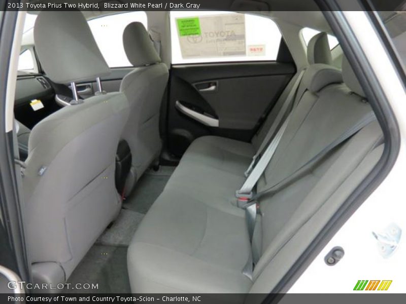 Blizzard White Pearl / Dark Gray 2013 Toyota Prius Two Hybrid