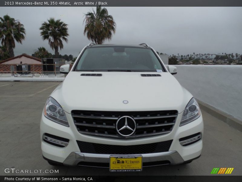 Arctic White / Black 2013 Mercedes-Benz ML 350 4Matic